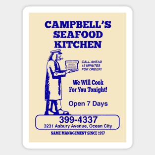 Campbell's Seafood Kitchen - Blue Print Magnet